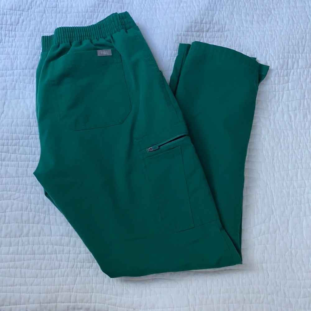 Hunter Green Yola Skinny figs pants